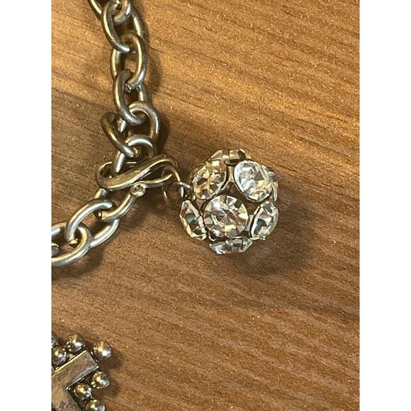 Vintage-Inspired Mixed Metal Charm Bracelet Gothic & Boho Aesthetic 7” Length - Picture 9 of 10